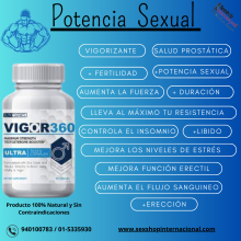 VIGOR 360 RENDIMIENTO Y RESISTENCIA SEXUAL - SEXSHOP PLAZA NORTE.